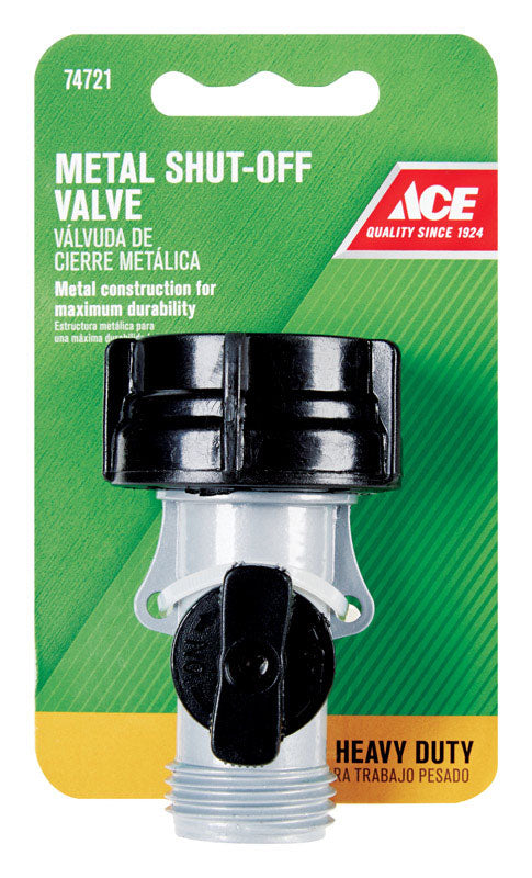 Ace Zinc Threaded Male Hose Shut-off Valve