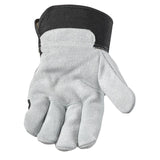 Ace Men's Indoor/Outdoor Work Gloves Black/Gray L 1 pair
