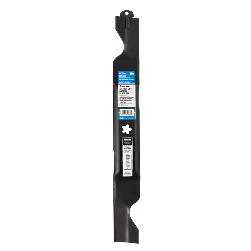 Arnold 46 in. High-Lift Mower Blade Set For Riding Mowers 2 pk
