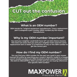 MaxPower 46 in. Standard Mower Blade Set For Riding Mowers 2 pk