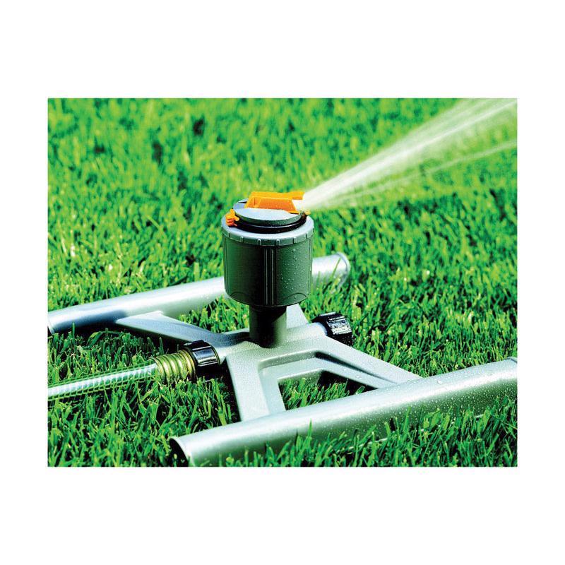Quality Valve and Sprinkler Plastic Sled Base Impulse Sprinkler 5024 sq ft 1 pk