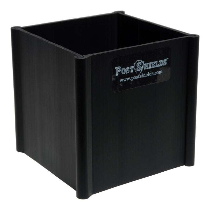 Post Shields Inc. 4 in. H X 4 in. W X 4 in. L Plastic Black Fence Post Protection