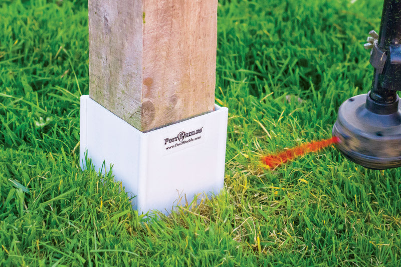 Post Shields Inc. 4 in. H X 4 in. W X 4 in. L Plastic Black Fence Post Protection