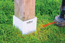 Post Shields Inc. 4 in. H X 4 in. W X 4 in. L Plastic White Fence Post Protection