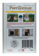 Post Shields Inc. 6 in. H X 4 in. W X 4 in. L Plastic White Fence Post Protection