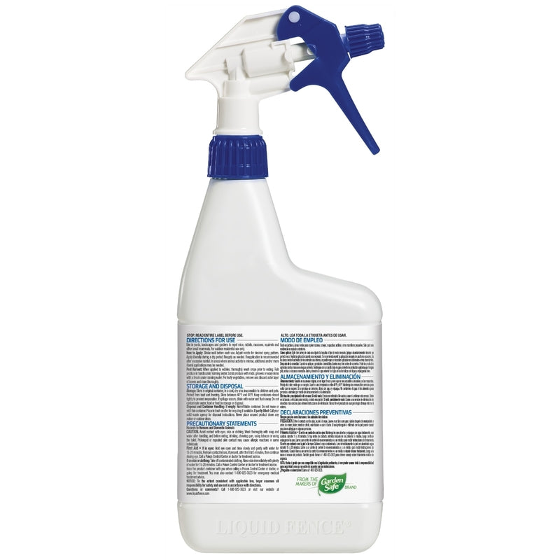 Liquid Fence Animal Repellent Spray For All Animals 32 oz