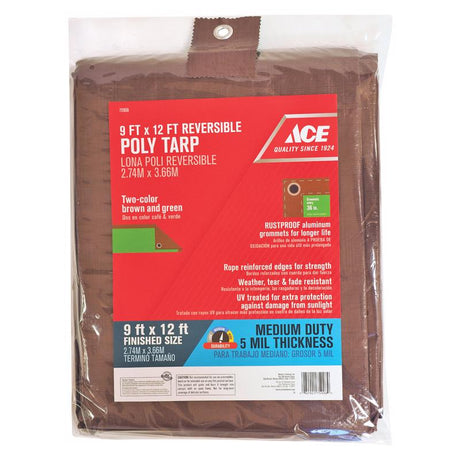 TARP POLY BRN/GRN 9X12