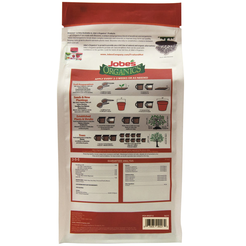 Jobe's Organic Granules Fruit & Nut Plant Food 4 lb