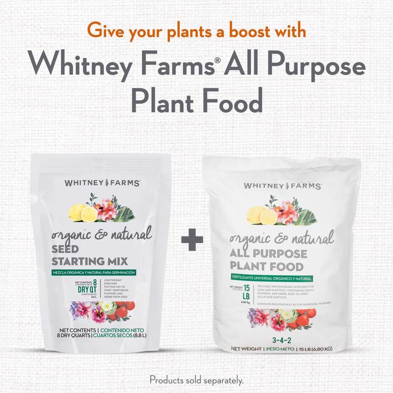 Whitney Farms Organic All Purpose Seed Starting Mix 8 qt