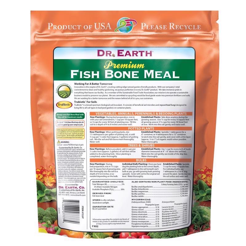 Dr. Earth Pure & Natural Organic Granules Bone Meal 2.5 lb