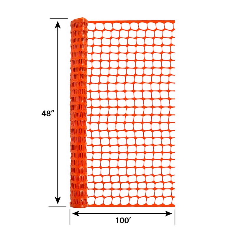 Tenax Snow Guard 4 ft. H X 100 ft. L Polyethylene Snow Safety Fence Orange