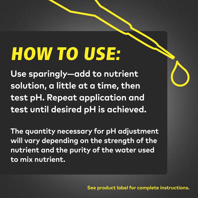 General Hydroponics pH Down Liquid Base Nutrient Solution 1