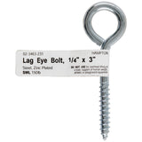 LAG EYE BOLT 1/4"X3"