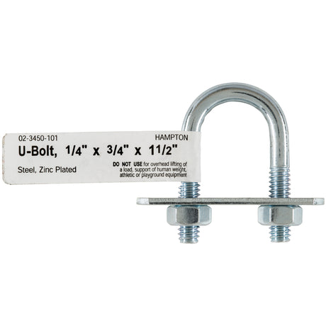 BOLT U 1/4X3/4"X1-1/2"