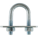 Hampton 1/4 in. X 3/4 in. W X 1-1/2 in. L Coarse Zinc-Plated Steel U-Bolt