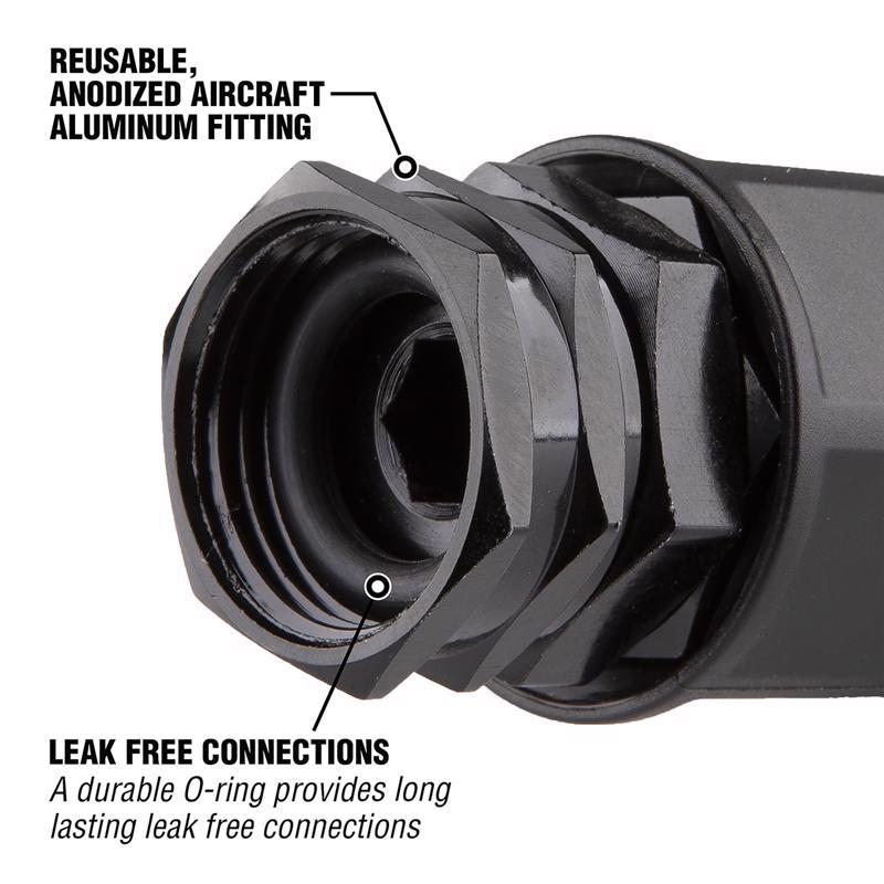 Legacy Flexzilla Pro 5/8 in. Aluminum Threaded Male Reusable Hose Repair Fitting