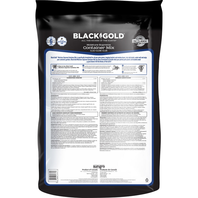 Black Gold Flower and Plant Potting Mix 1.5 cu ft