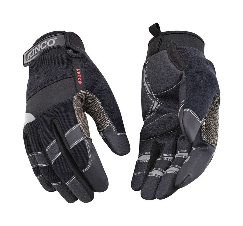 GLOVES SYNTH GRY L