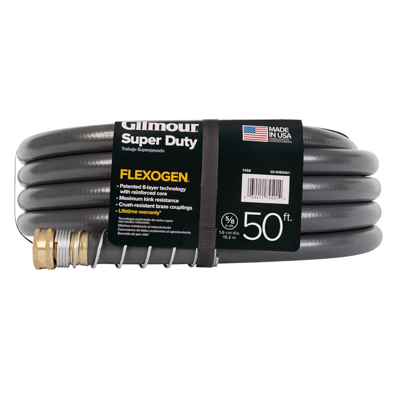 Gilmour Flexogen 5/8 in. D X 50 ft. L Heavy Duty Premium Grade Garden Hose