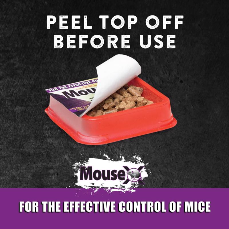 MouseX Non-Toxic Bait Pellets For Mice and Rats 6 oz 2 pk