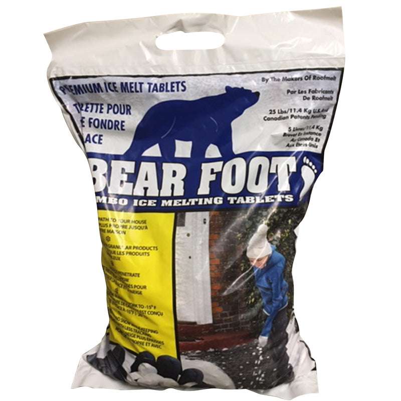 BearFoot Sodium Chloride and Calcium Chloride Tablet Ice Melt 25 lb