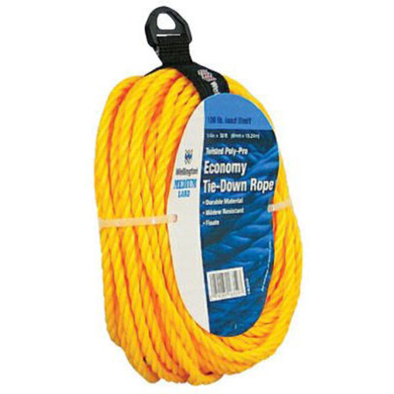 ROPE TWST POLY 1/4"X50'