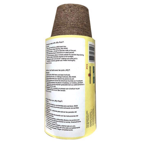 Jiffy 3 in. H Seed Starting Peat Pot 10 pk