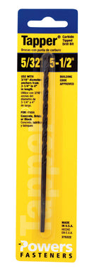 TAPPER BIT 5/32X5-1/2
