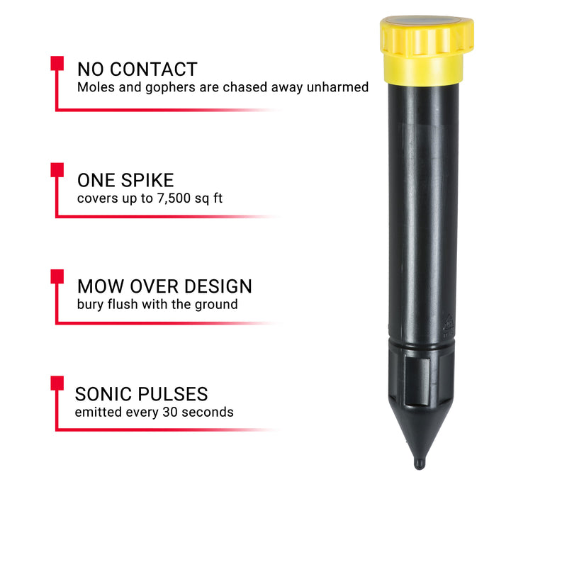 Victor Sonic Spike Repeller For Gophers and Moles 2 pk