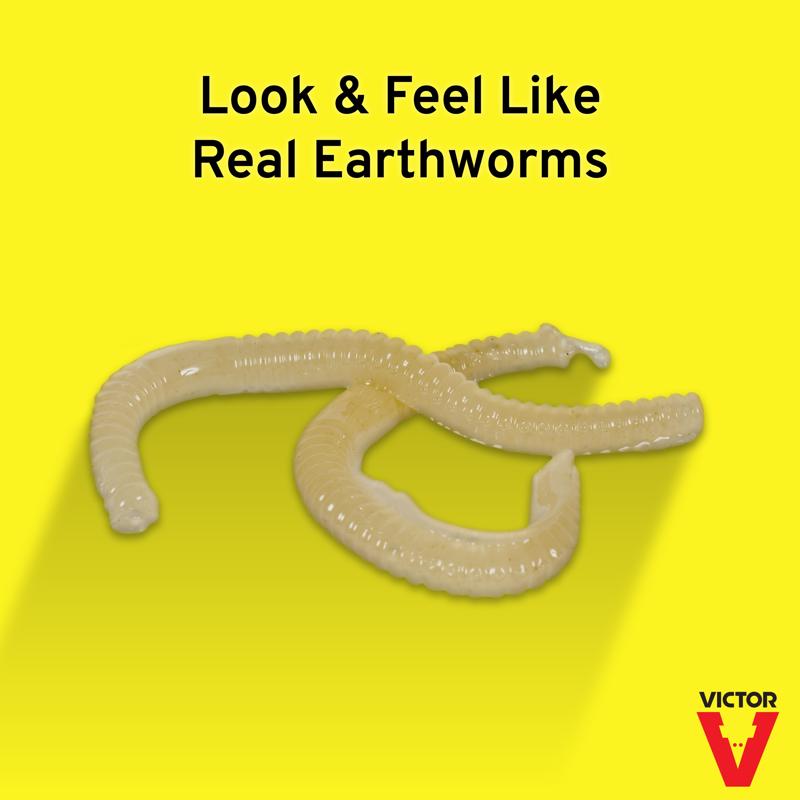 Victor Bait Worms For Gophers and Moles 10 pk