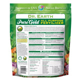 Dr. Earth Pure Gold Organic Fruits/Vegetables 2-2-2 Fertilizer 3 lb
