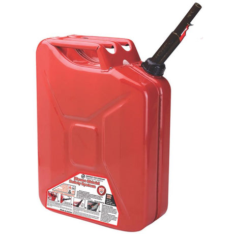 Midwest Can Quick Flow Spout Metal Gas Can 5 gal