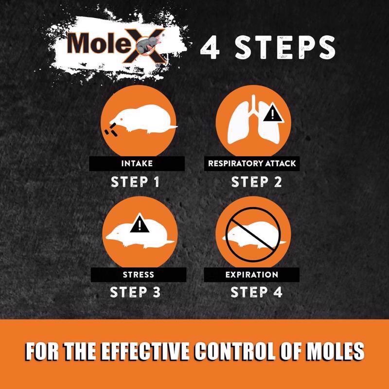 MoleX Non-Toxic Bait Pellets For Moles 8 oz 1 pk