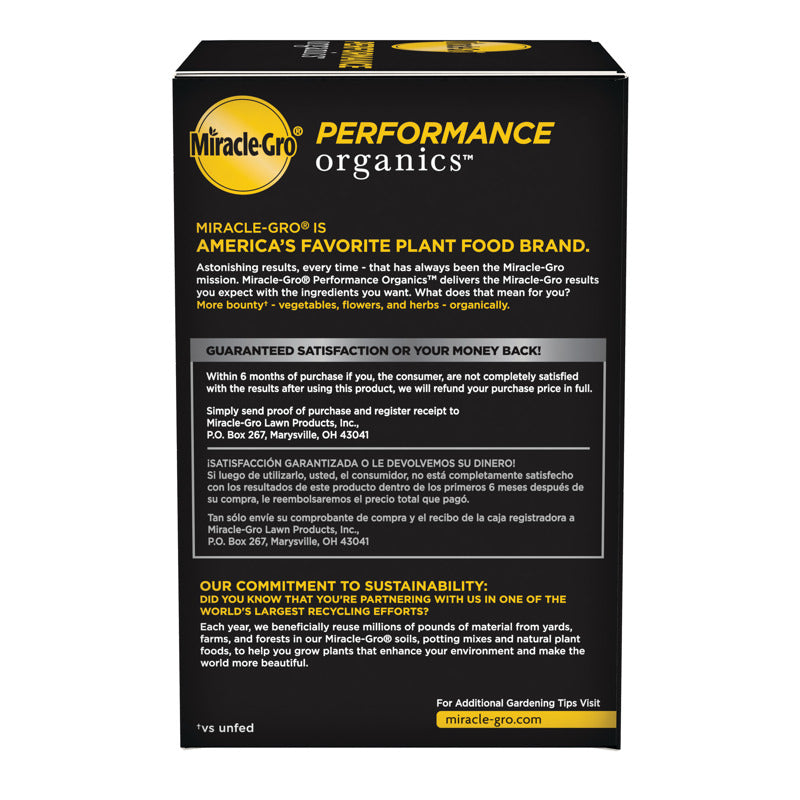 Miracle-Gro Performance Organics Organic Granules All Purpose Plant Food 1 lb