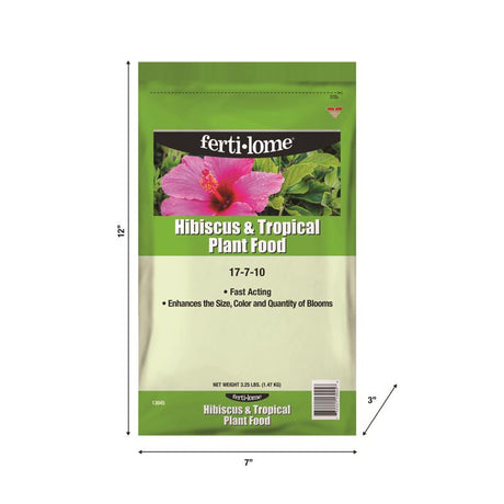 Ferti-lome HIBISCUS AND TROPICAL PLANT FOOD 17-7-10 Granules Plant Food 4 lb