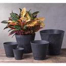 Novelty Artstone 7.7 in. H X 8.4 in. W X 8.4 in. D X 8.4 in. D Resin Cali Planter Black