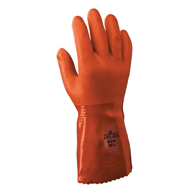 Atlas Unisex Indoor/Outdoor Chemical Gloves Orange L 1 pair