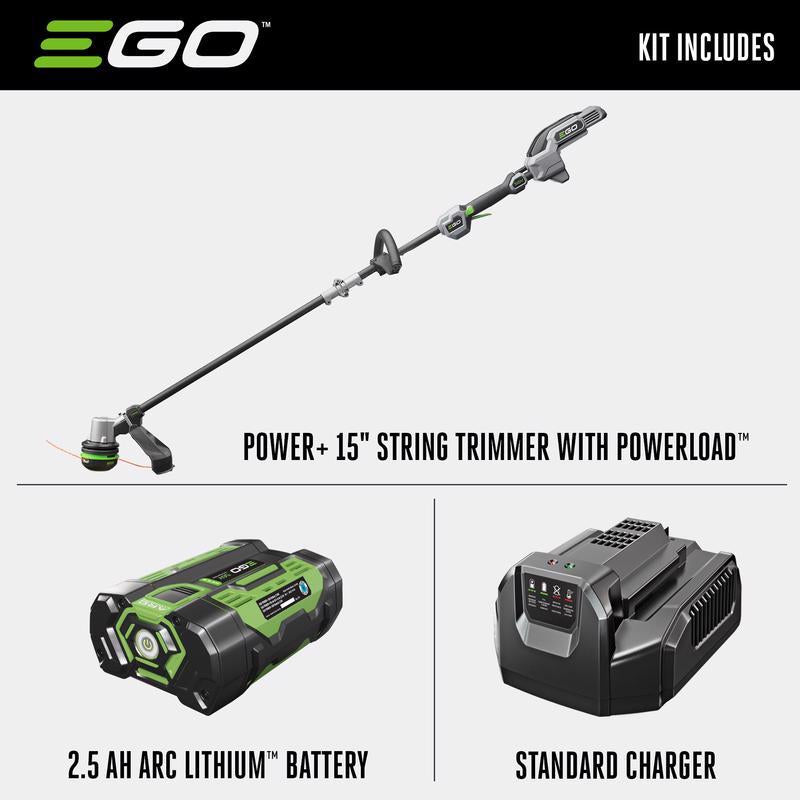 EGO Power+ Powerload ST1521S 15 in. 56 V Battery String Trimmer Kit (Battery & Charger)