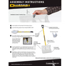 The Snowplow The Snow Dominator 18 in. W X 57.5 in. L Poly Snow Shovel
