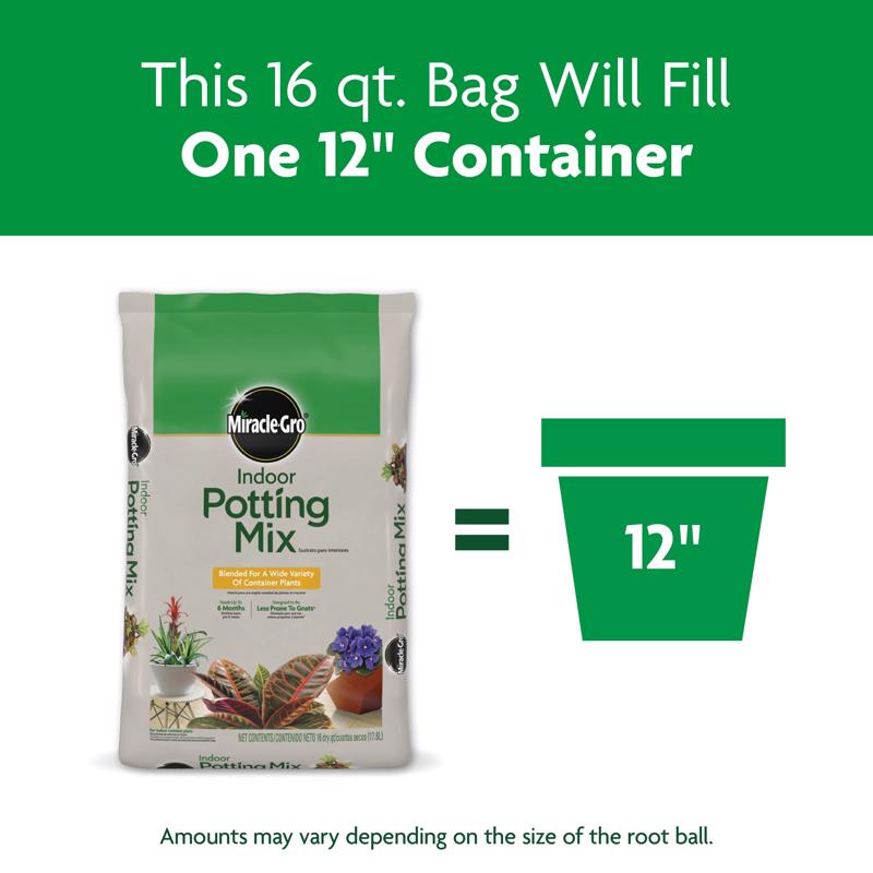 Miracle-Gro Indoor Plant Potting Soil 16 qt