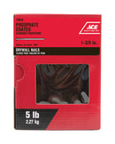 Ace 1-3/8 in. Drywall Phosphate-Coated Carbon Steel Nail Cupped Head 5 lb