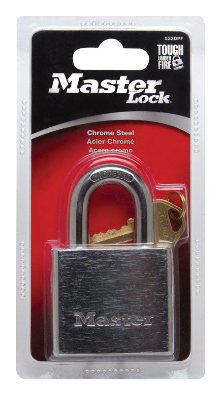 Master Lock 1-13/16 in. H X 13/16 in. W X 2 in. L Steel 5-Pin Cylinder Padlock