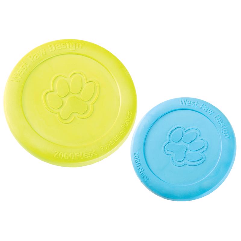 West Paw Zogoflex Blue Plastic Zisc Disc Frisbee Large in. 1 pk