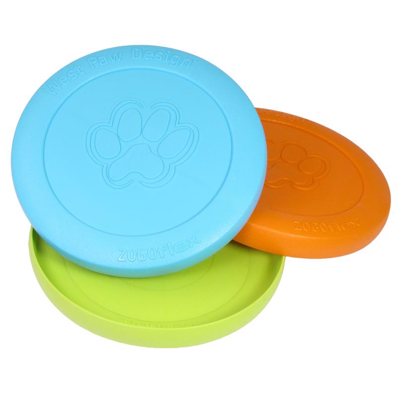West Paw Zogoflex Blue Plastic Zisc Disc Frisbee Large in. 1 pk
