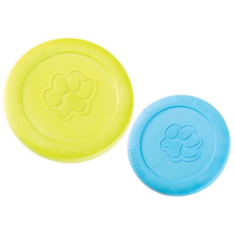 West Paw Zogoflex Green Plastic Zisc Disc Pet Toy Large in. 1 pk