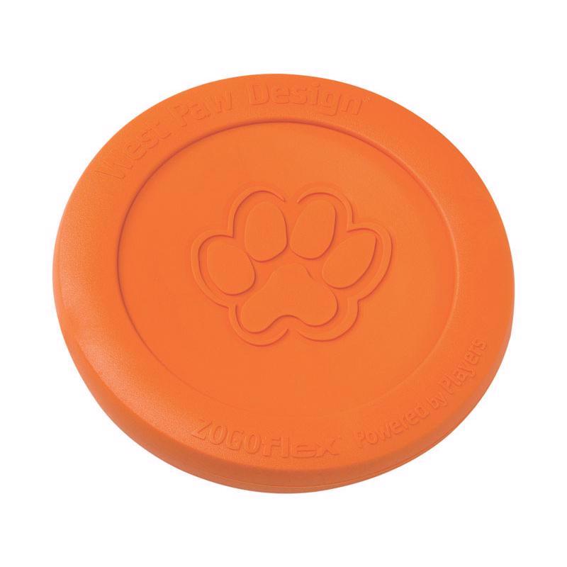 West Paw Zogoflex Orange Plastic Zisc Disc Pet Toy Large in. 1 pk