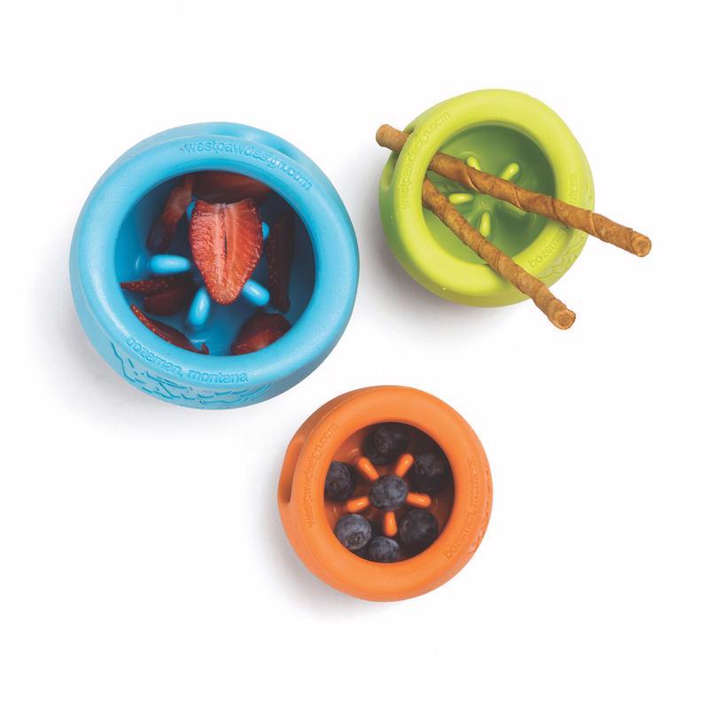 West Paw Zogoflex Blue Plastic Toppl Pet Toy Large 1 pk