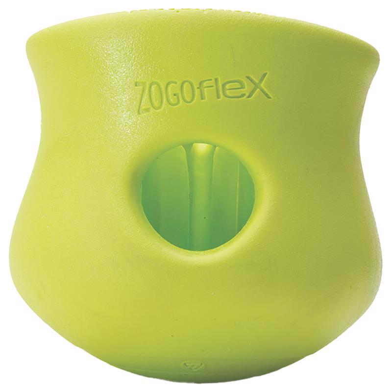 West Paw Zogoflex Green Plastic Toppl Pet Toy Small 1 pk