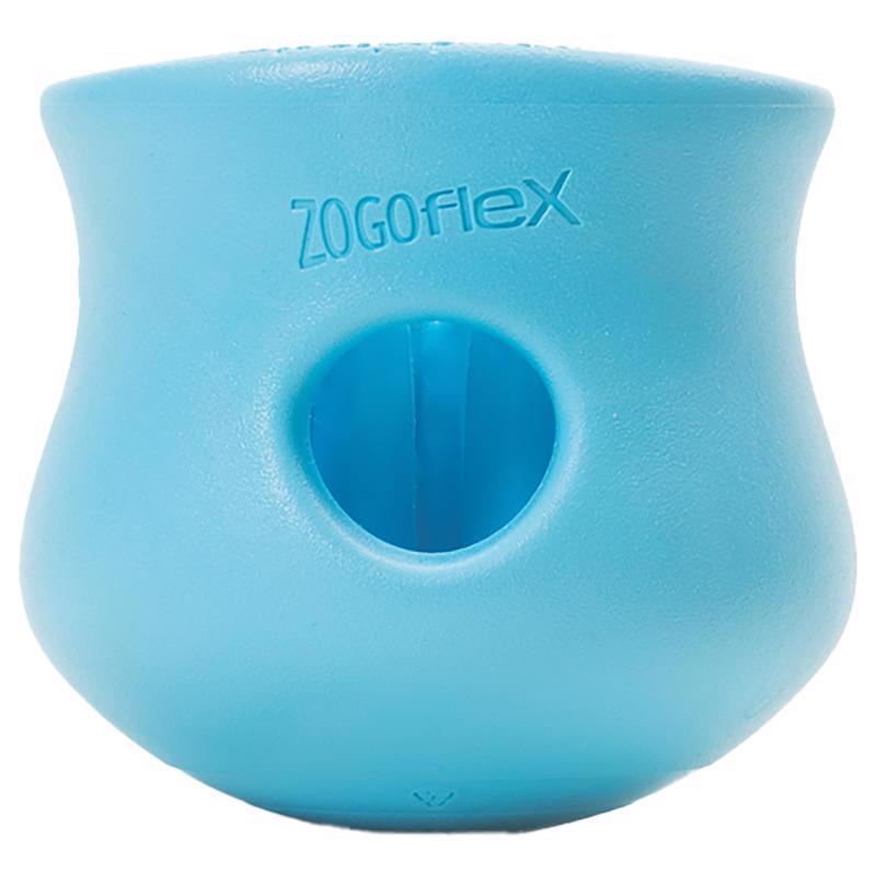 West Paw Zogoflex Blue Plastic Toppl Pet Toy Small 1 pk