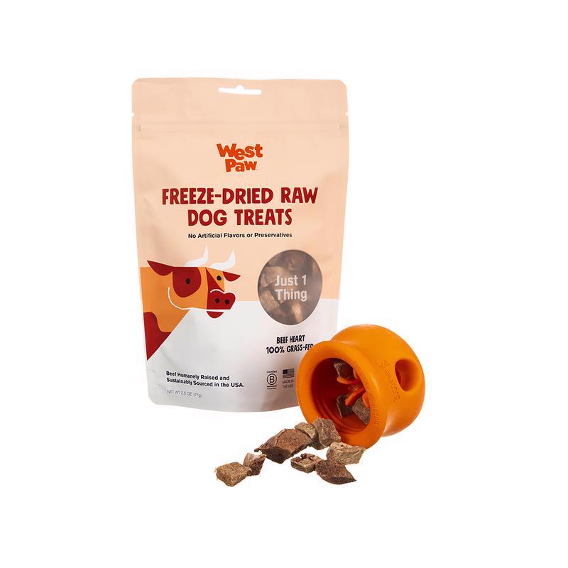 West Paw Zogoflex Orange Plastic Toppl Pet Toy Small 1 pk